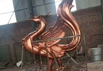 内江朱雀神兽纯铜陵光神君雕塑