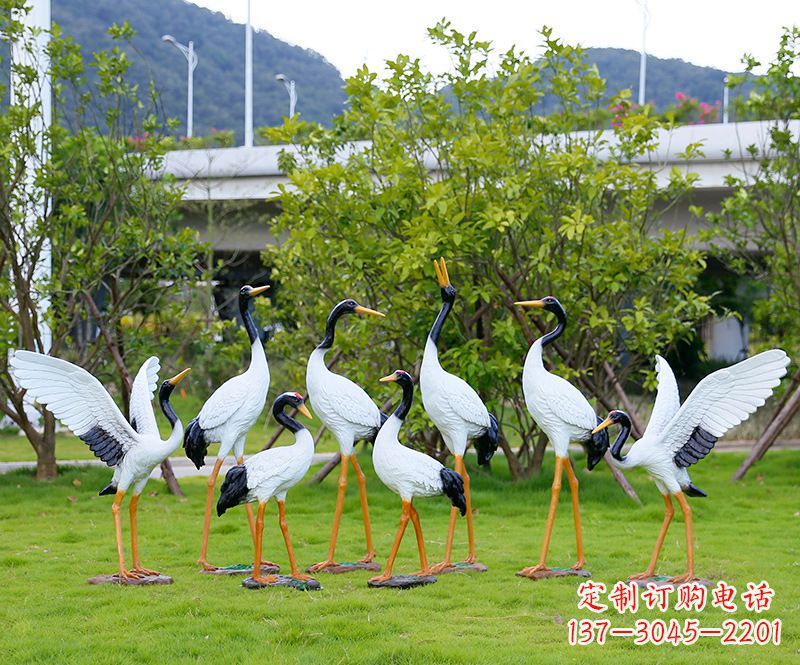 内江促销仿真仙鹤动物雕塑