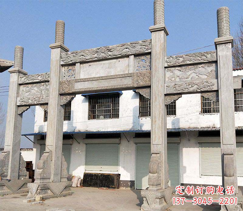 内江石牌坊雕塑——传承中国传统文化