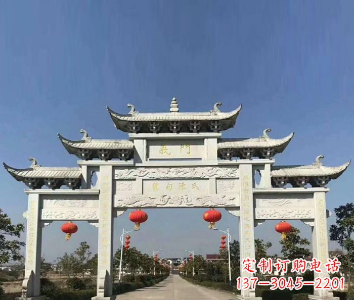 内江传承百年,村口牌楼雕塑的历史