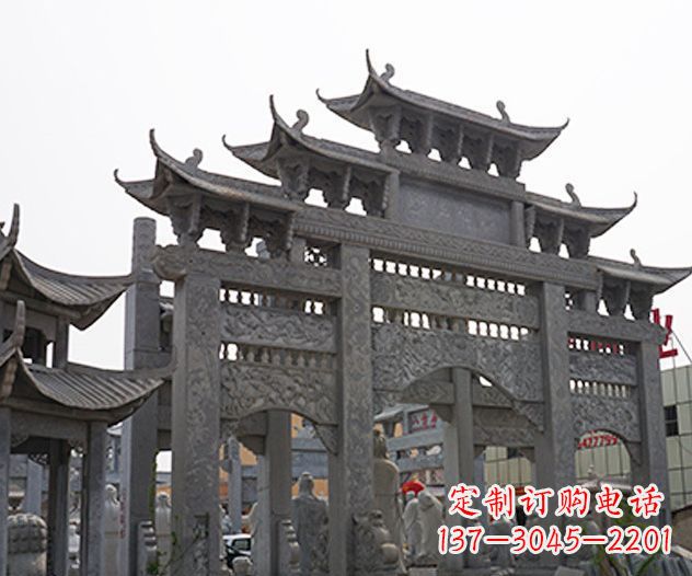 内江牌坊石雕传承传统文化的艺术精品