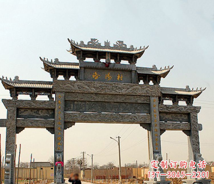 内江牌坊雕塑——缅怀中国传统文化