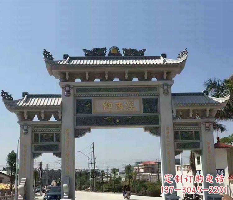 内江石牌坊雕塑——缅怀深厚的历史情谊