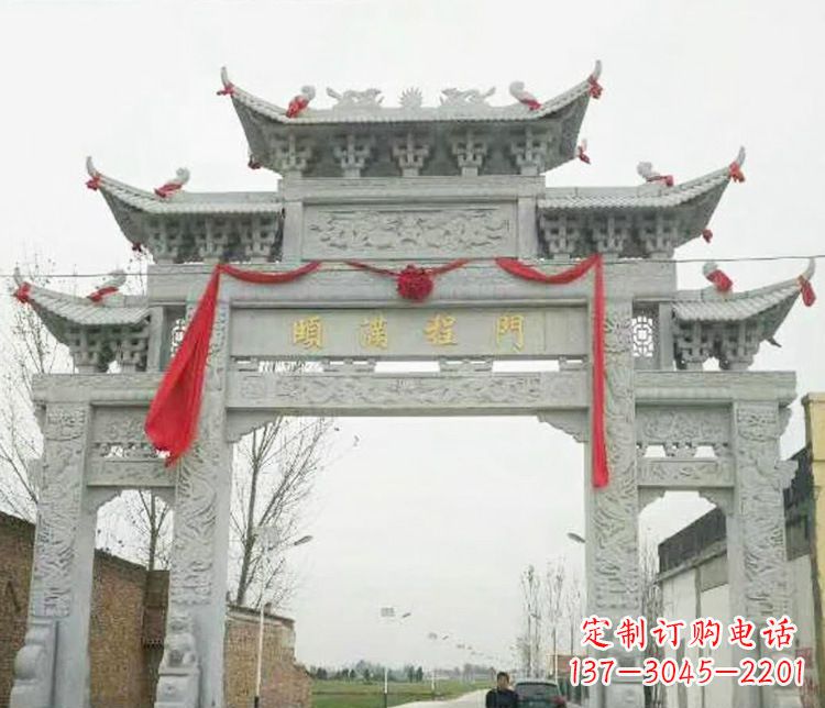 内江牌坊雕塑纪念历史,传承文化