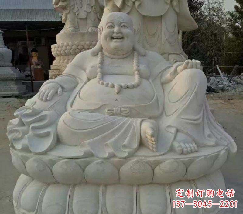 内江大理石布袋和尚雕塑