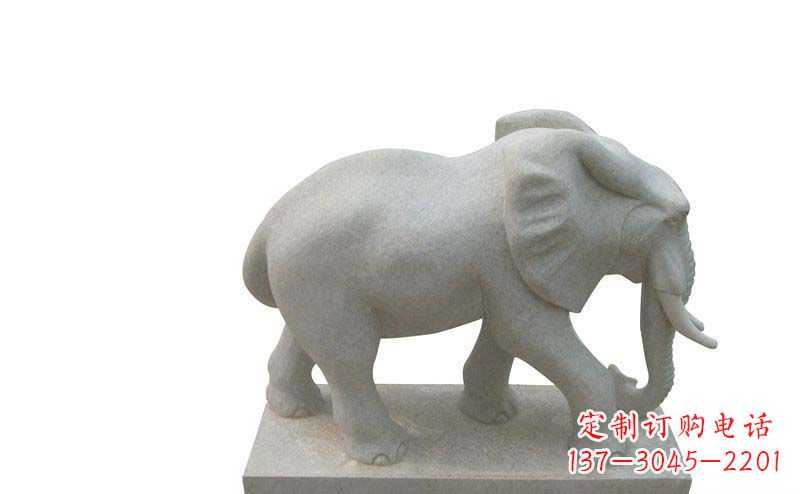 内江大象雕塑大理石大象公园的精美艺术
