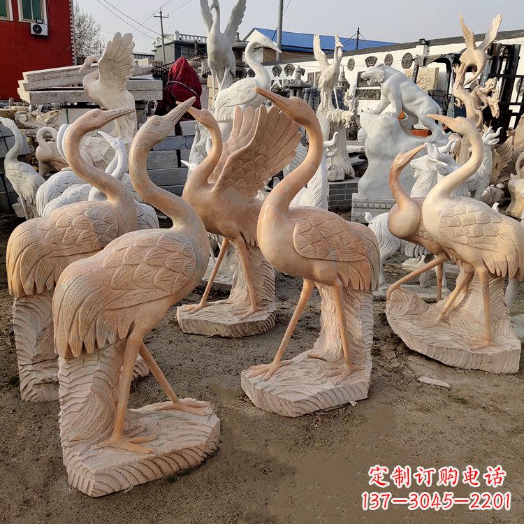 内江仙鹤雕塑艺术的经典之作