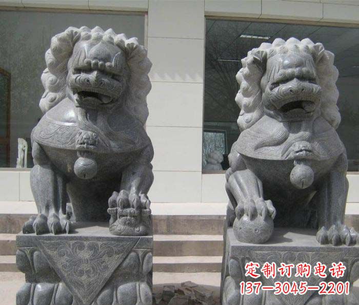 内江大理石雕刻的狮子雕塑