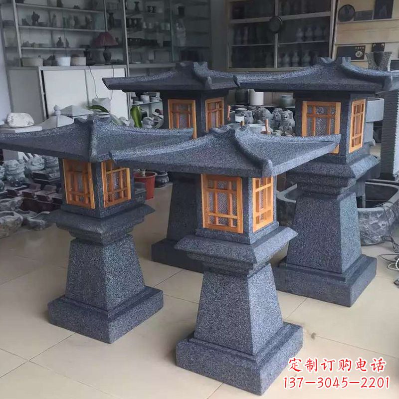内江大理石仿汉阙石雕灯笼