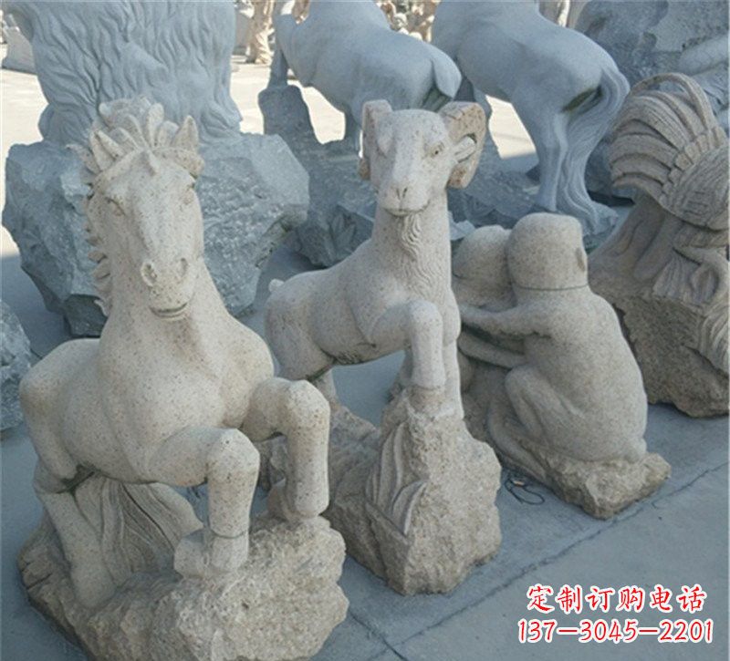 内江大理石公园动物雕塑