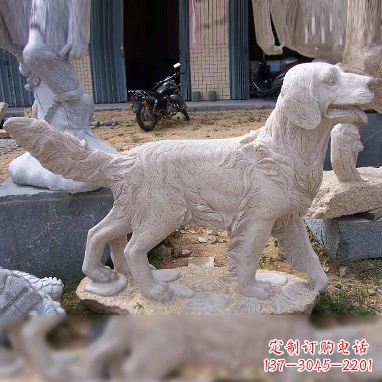 内江大理石狗雕塑——精致的狗雕塑,让你的生活更有趣