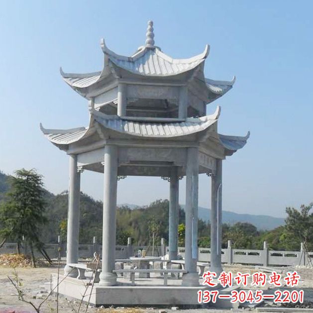 内江高雅大理石凉亭雕塑
