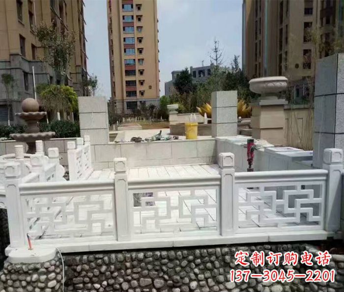 内江精美大理石国旗台石雕雕塑
