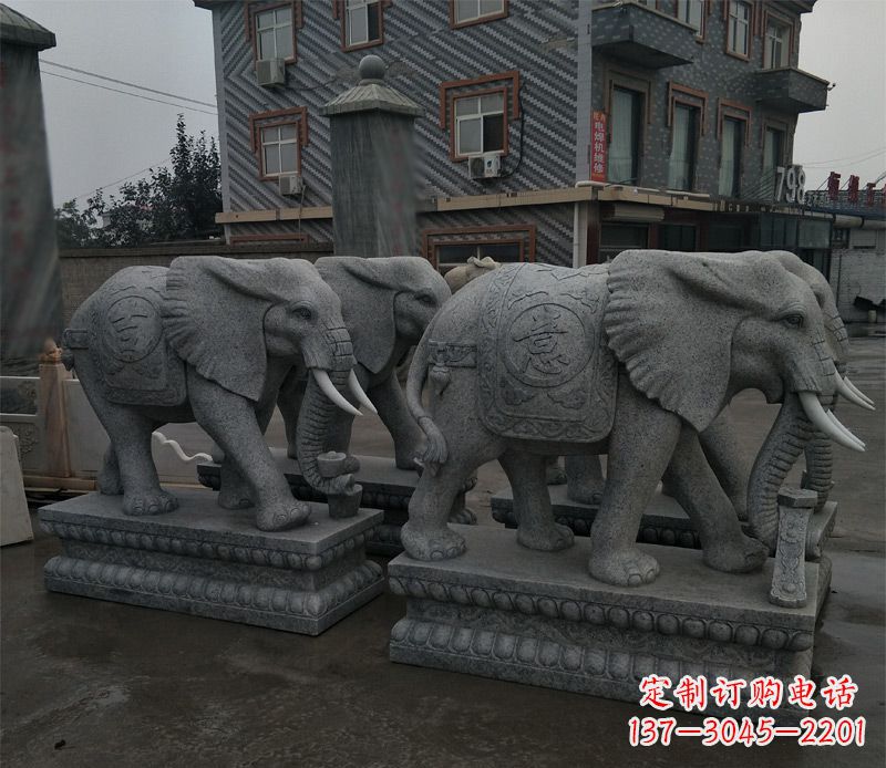 内江唯美雕刻大象雕塑