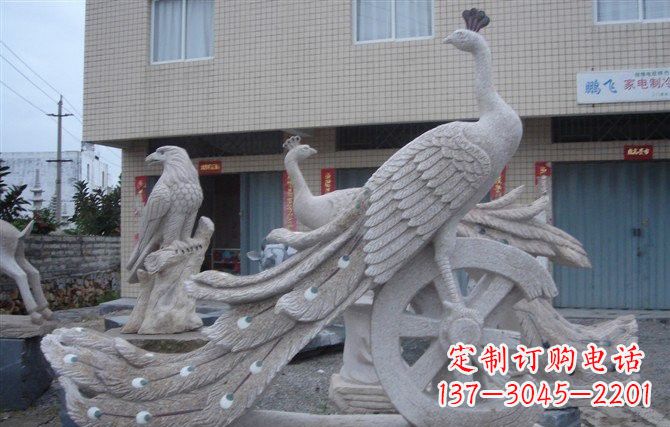 内江大理石孔雀石雕塑