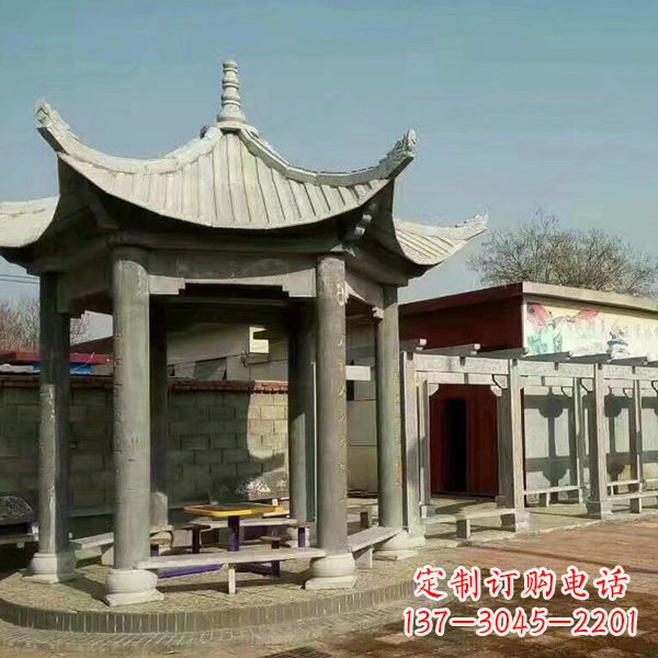 内江大理石凉亭庭院亭子