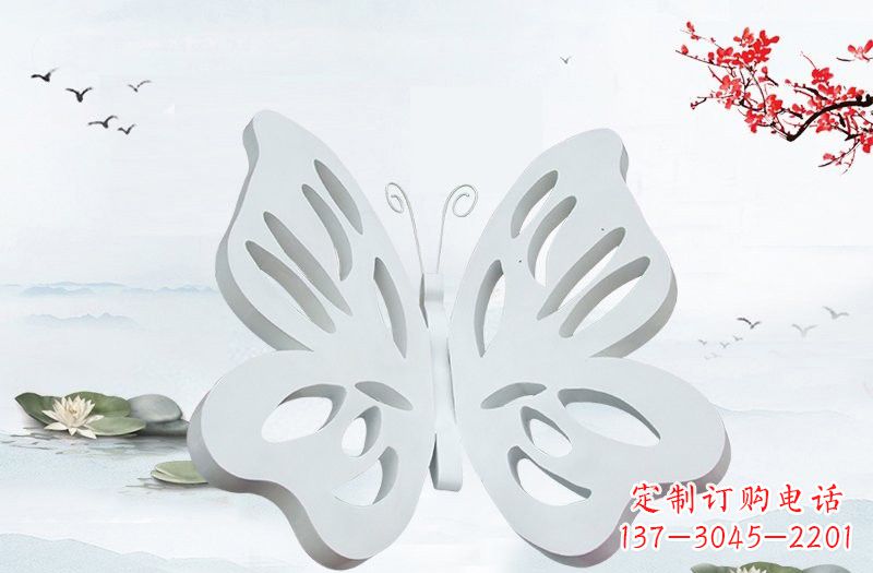 内江高级大理石镂空蝴蝶雕塑