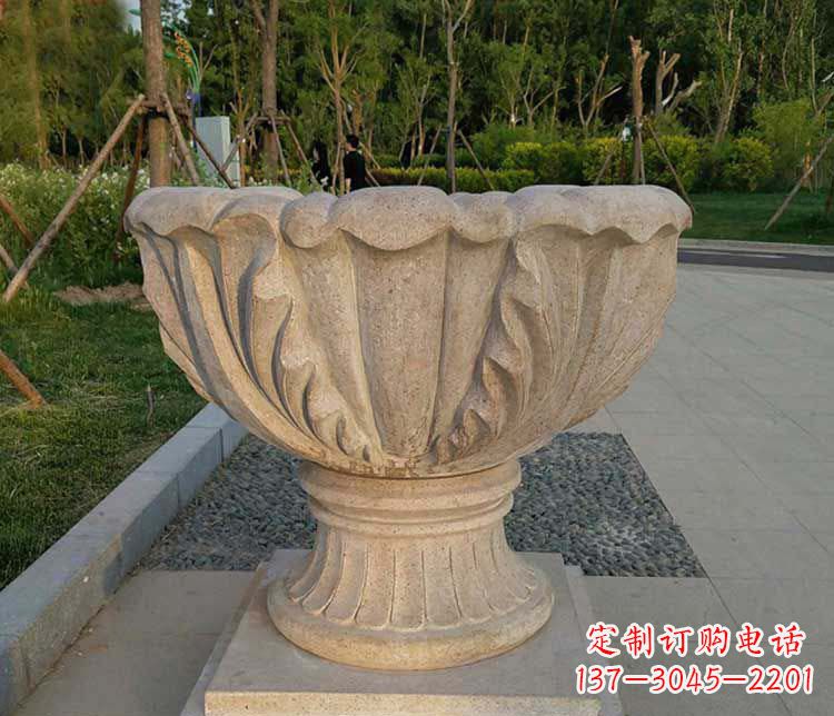 内江大理石欧式花钵雕塑