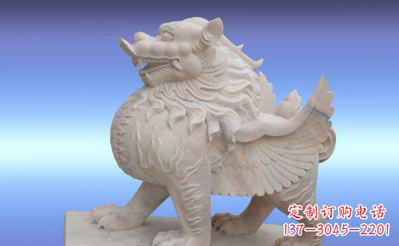 内江大理石貔貅神兽石雕