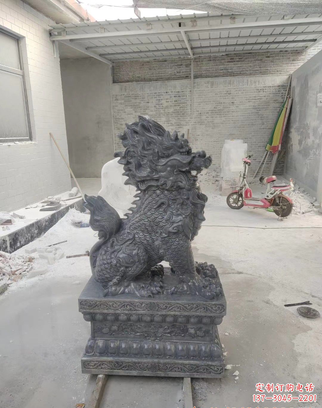 内江传世工艺大理石麒麟雕塑