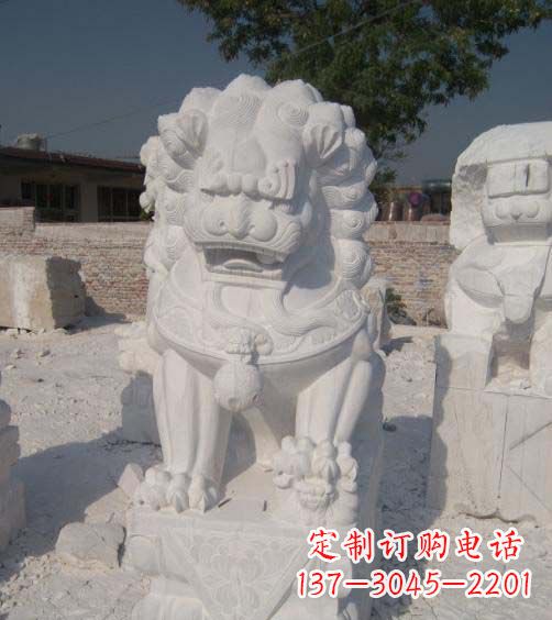 内江精美大理石狮子雕塑