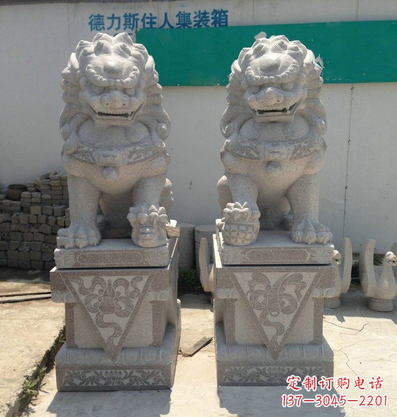 内江精致大理石狮子雕塑