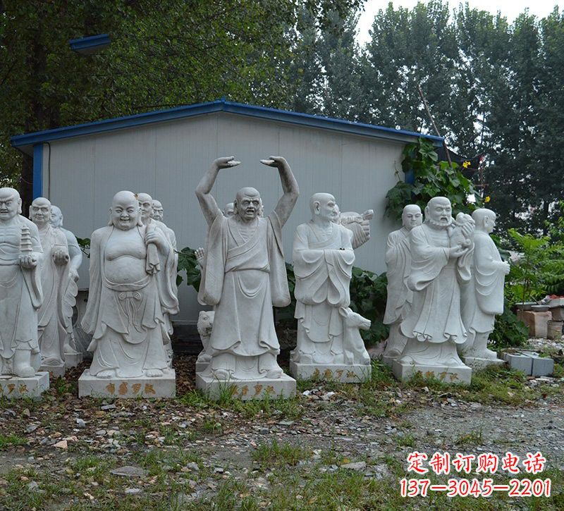 内江大理石罗汉雕塑,高贵雅致