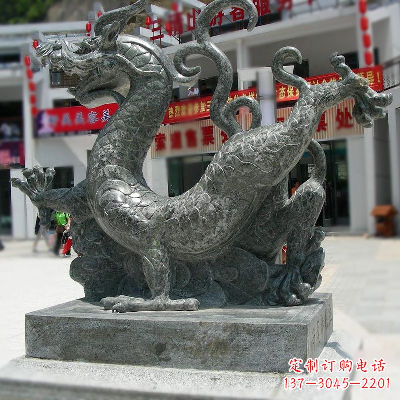 内江大理石四大神龙之青龙雕塑