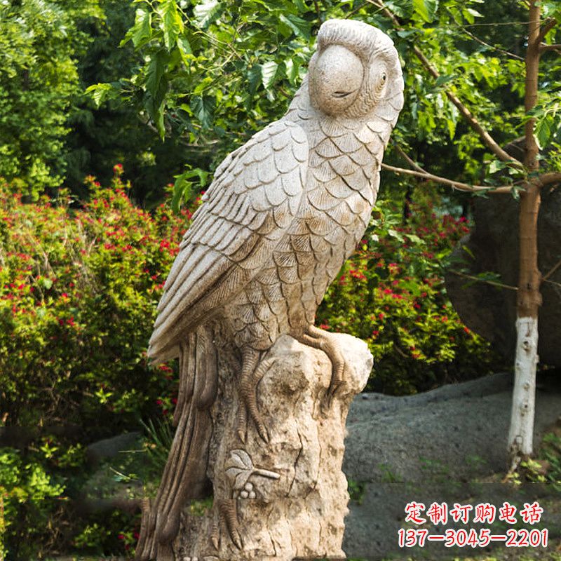 内江大理石鹦鹉雕塑,完美点缀生活空间