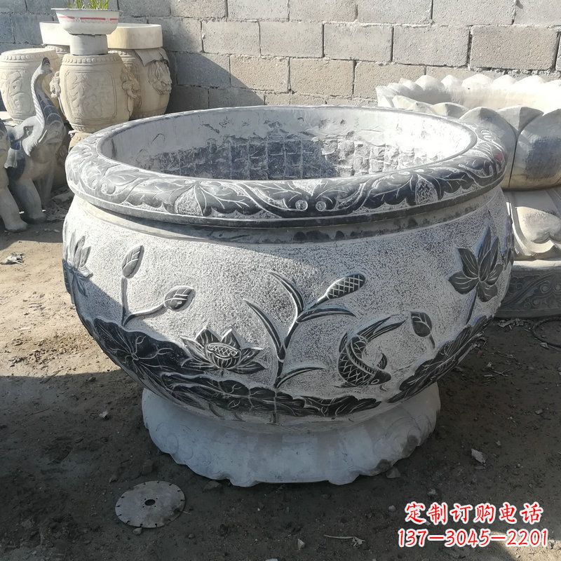 内江大理石水缸雕塑