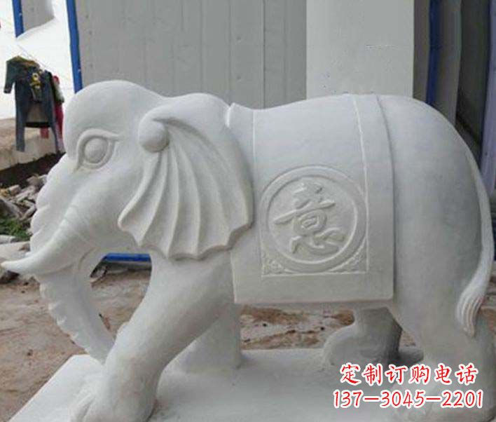 内江传承财富祝福,大理石招财大象雕塑