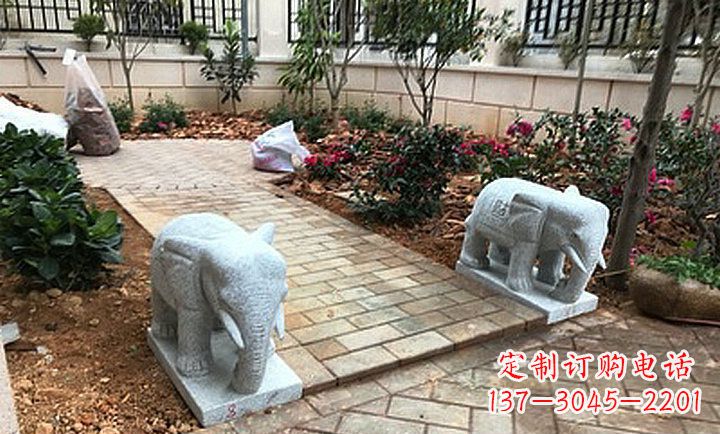 内江大理石小象石雕,让你的大好家园更加美丽