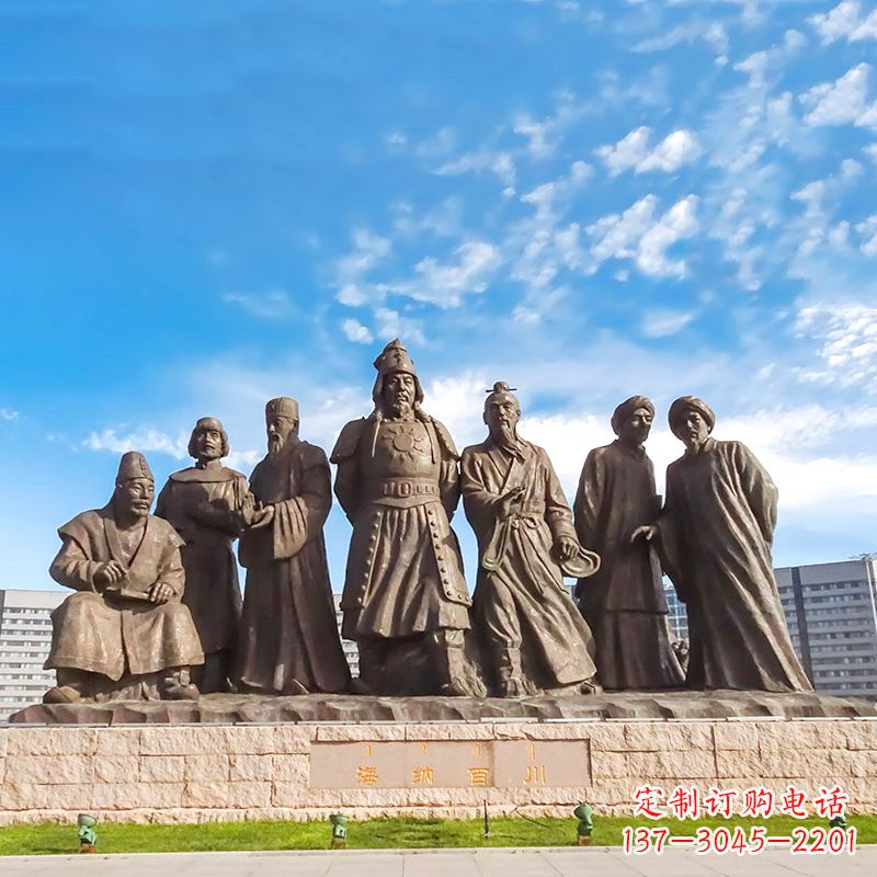 内江成吉思汗雕塑,赞颂大蒙古国建国者