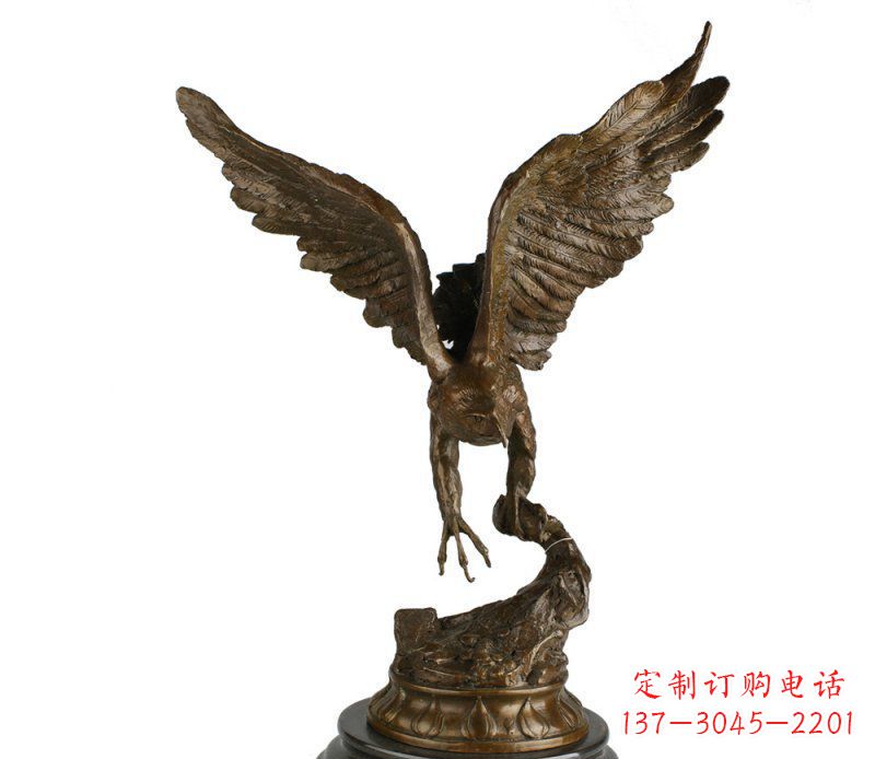 内江大鹏展翅老鹰铜雕 (2)
