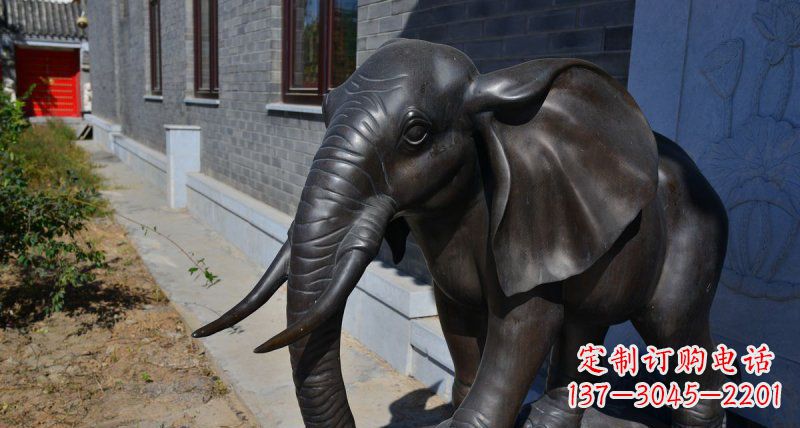 内江优雅大象铜雕