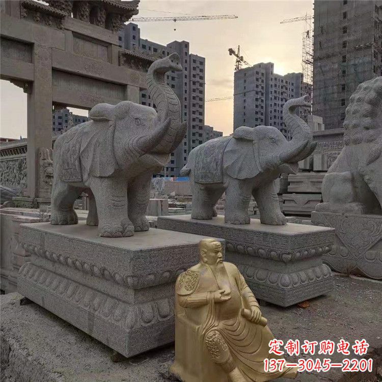 内江大象石雕吸水