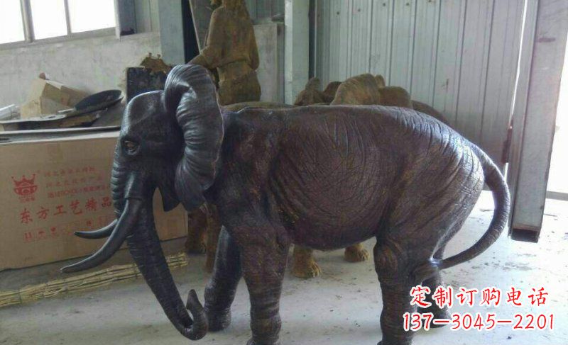 内江大象铜雕广场动物雕塑