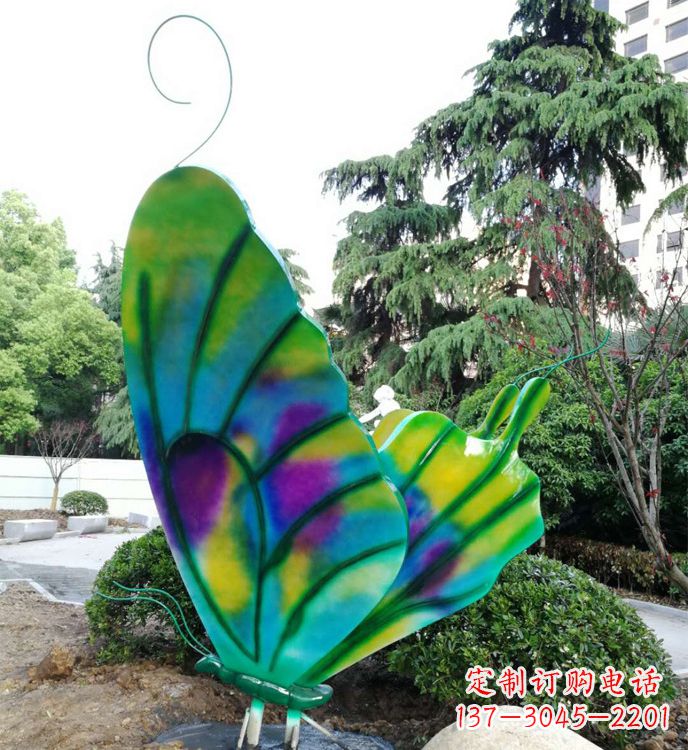 内江不锈钢蝴蝶雕塑,装点城市广场