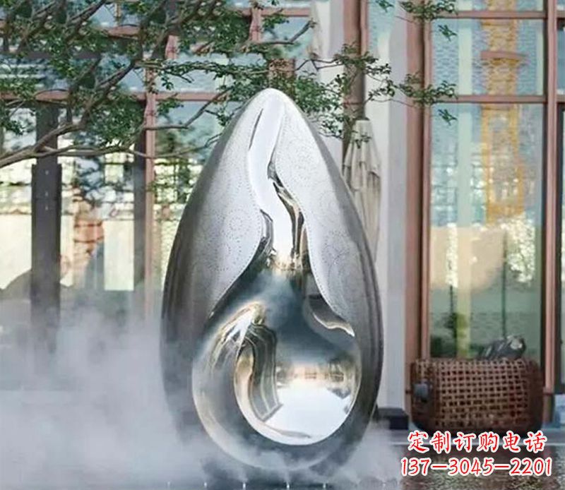 内江高端大气水滴雕塑