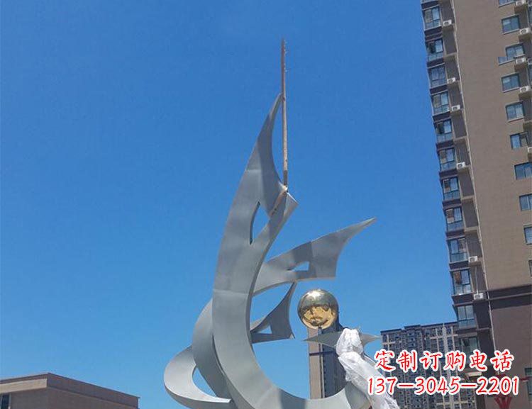 内江精美特大不锈钢凤凰雕塑
