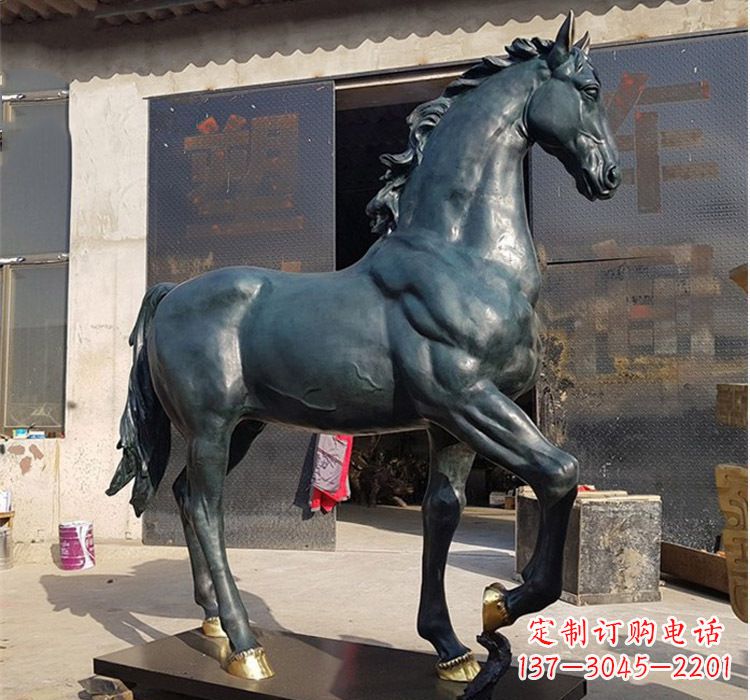 内江独特优雅的大型铸铜马雕塑