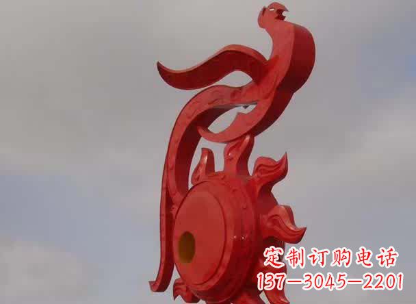 内江精美凤凰不锈钢雕塑