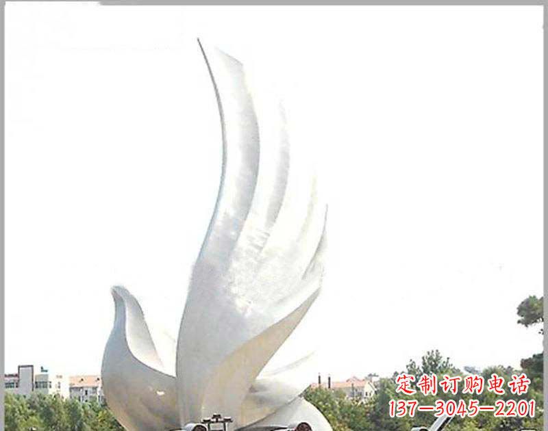 内江大型不锈钢雕塑和平鸽护航