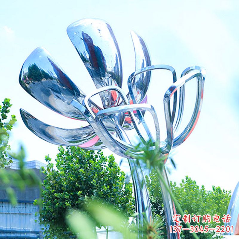 内江精美不锈钢玫瑰雕塑