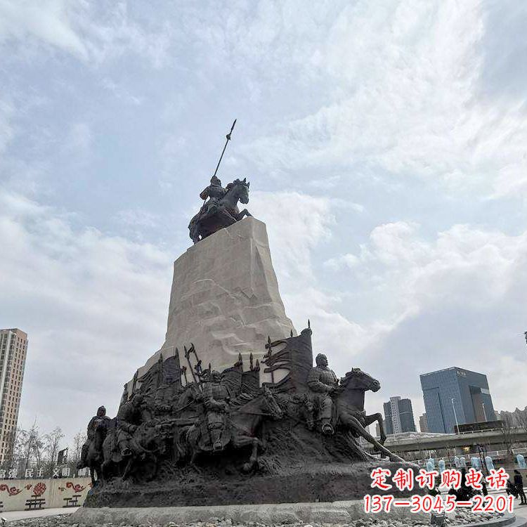 内江精美西汉名将石雕像——荣耀霍去病