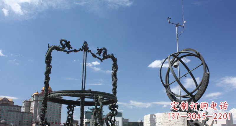 内江大型浑天仪广场景观铜雕