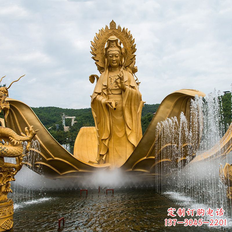 内江大型观音铜雕景观雕塑