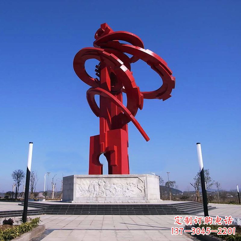 内江精美龙形不锈钢景观雕塑