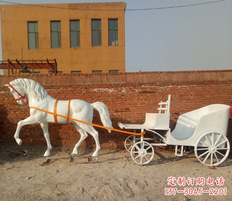 内江大型欧式马车动物铜雕塑