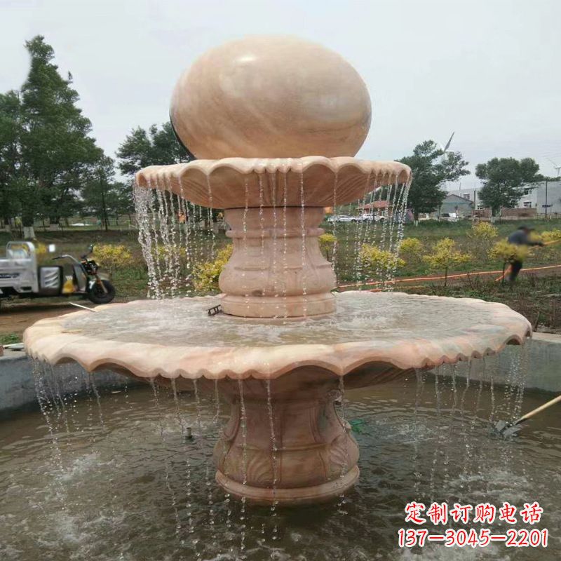 内江精美石材风水球雕塑